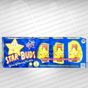 Star Buds Green Glittering